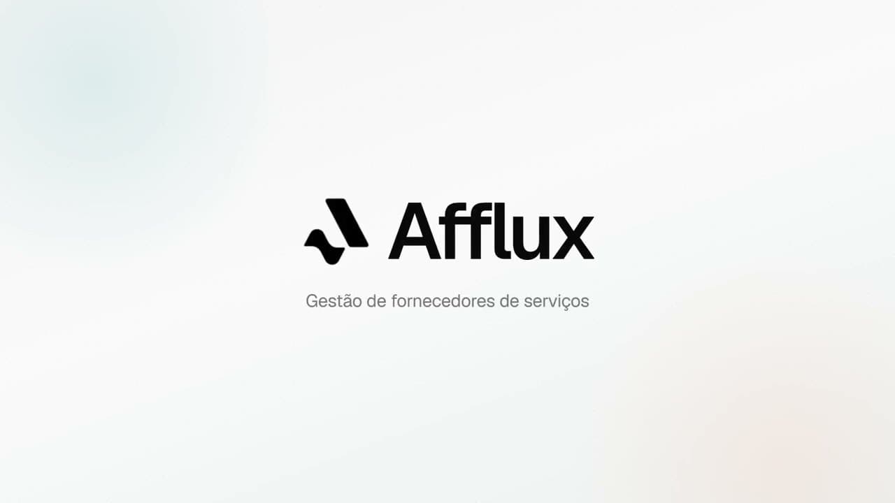 Capa do vídeo de demonstração do Afflux